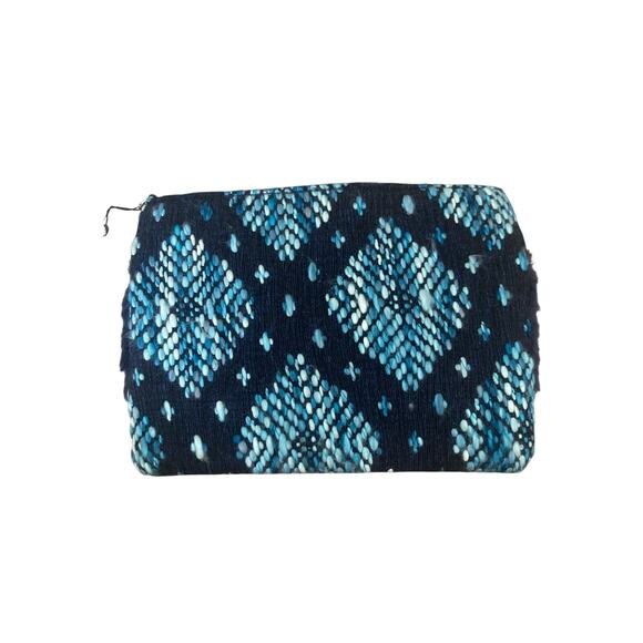 NWT America & Beyond Faux Fur Clutch Lake Effect Blue - Picture 8 of 8
